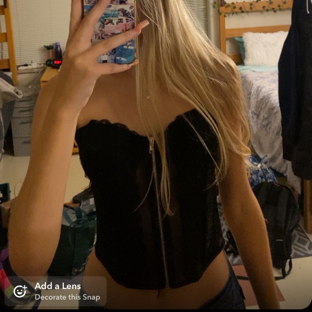 Lace corset top